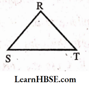 Vertex opposite to the side RT of RST