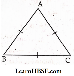 What are the measurements of angles of an equilateral trigle