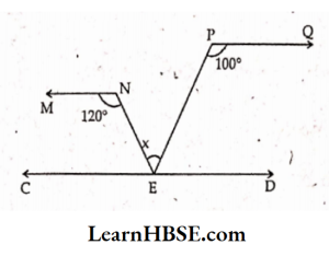 In the figure MN PQ. and what is x here