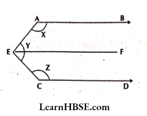 In the given figure AB CD and E