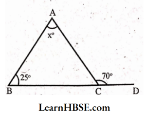the measure of the otherinterior opposite angle