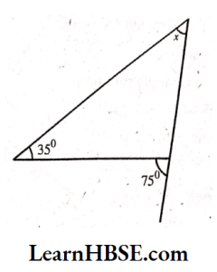 x = 40°
