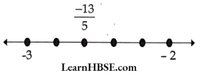Represent 13 of 5 on the number line