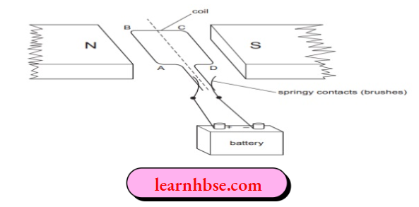 HBSE Class 10 Biology Solutions For A Simple Motor Is Made In A School Laboratory