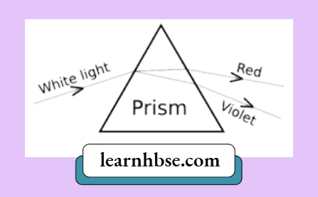 HBSE Class 10 Physics Solutions For Chapter 2 A White Light Passes Through A Prism
