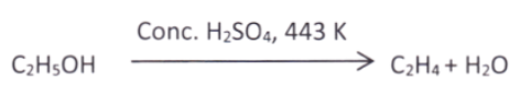 Sulphuric Acid Acts As dehydrating Agent